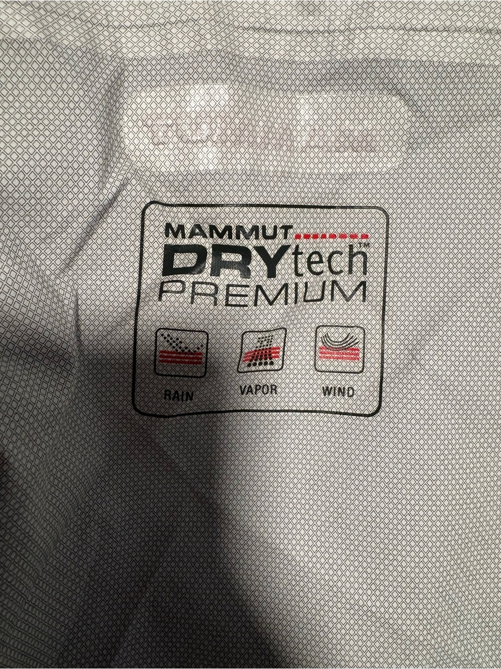 Mammut Men’s Green Hooded Waterproof Rain Jacket with Gray Accents - Picture 3 of 5